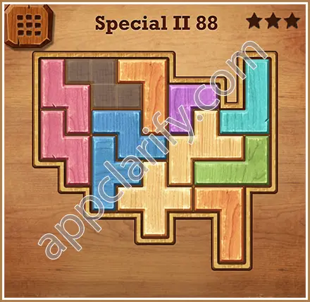 Wood Block Puzzle Special II Level 88 Solution