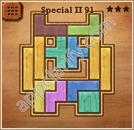 Wood Block Puzzle Special II Level 91 Solution