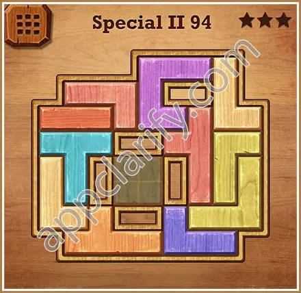 Wood Block Puzzle Special II Level 94 Solution