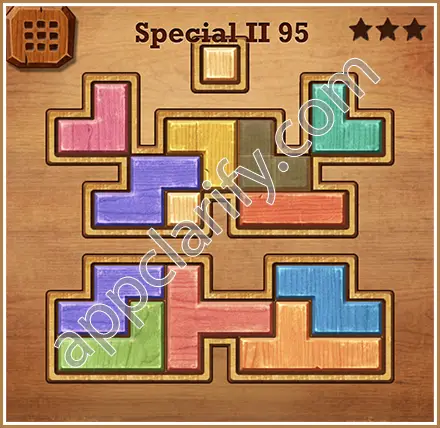 Wood Block Puzzle Special II Level 95 Solution