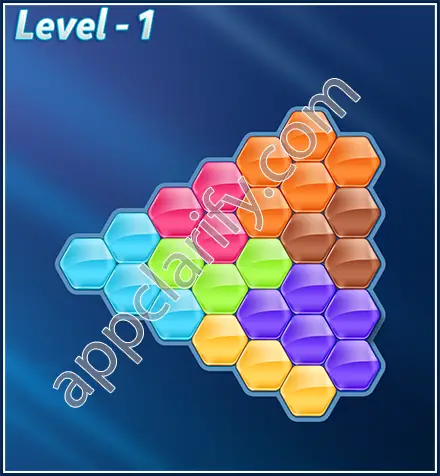 Block! Hexa Puzzle Rotate Skilled Level 1 Solution