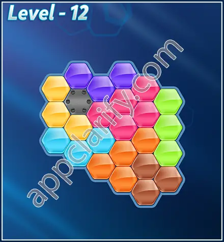 Block! Hexa Puzzle Rotate Skilled Level 12 Solution