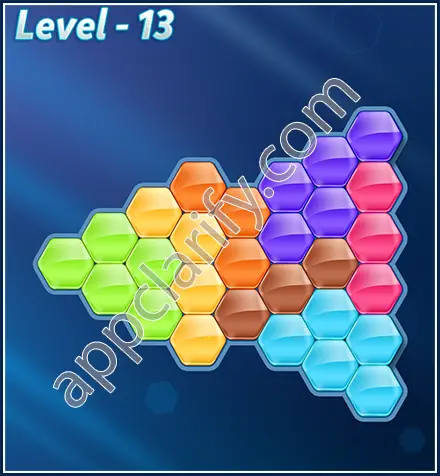 Block! Hexa Puzzle Rotate Skilled Level 13 Solution