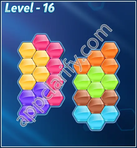 Block! Hexa Puzzle Rotate Skilled Level 16 Solution
