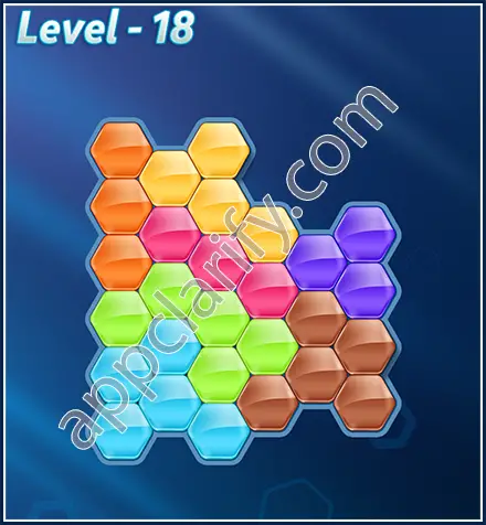 Block! Hexa Puzzle Rotate Skilled Level 18 Solution