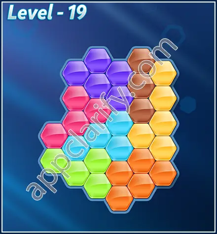 Block! Hexa Puzzle Rotate Skilled Level 19 Solution