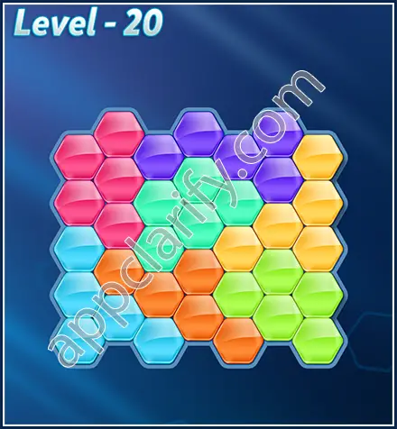 Block! Hexa Puzzle Rotate Skilled Level 20 Solution