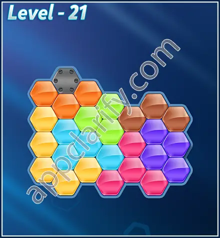 Block! Hexa Puzzle Rotate Skilled Level 21 Solution