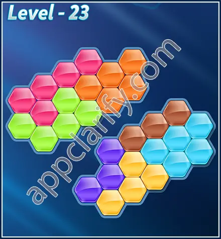 Block! Hexa Puzzle Rotate Skilled Level 23 Solution
