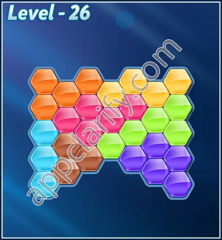 Block! Hexa Puzzle Rotate Skilled Level 26 Solution