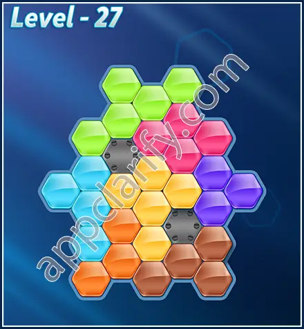 Block! Hexa Puzzle Rotate Skilled Level 27 Solution