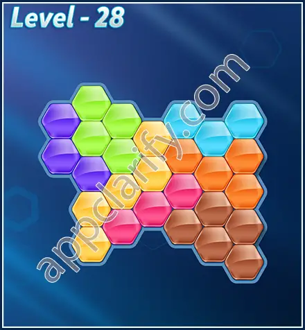 Block! Hexa Puzzle Rotate Skilled Level 28 Solution