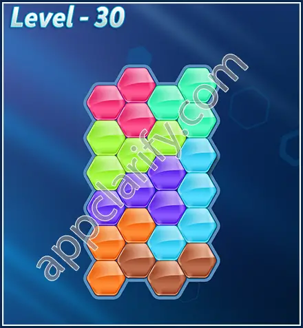 Block! Hexa Puzzle Rotate Skilled Level 30 Solution