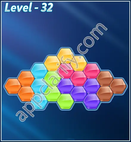 Block! Hexa Puzzle Rotate Skilled Level 32 Solution