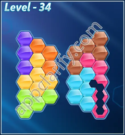 Block! Hexa Puzzle Rotate Skilled Level 34 Solution