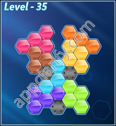 Block! Hexa Puzzle Rotate Skilled Level 35 Solution