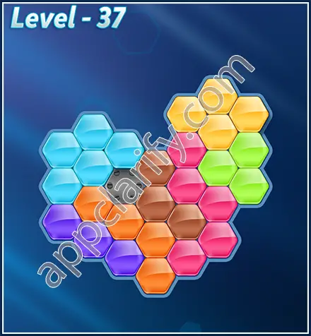 Block! Hexa Puzzle Rotate Skilled Level 37 Solution