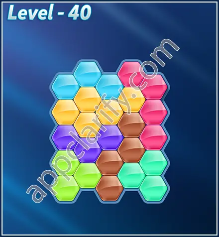 Block! Hexa Puzzle Rotate Skilled Level 40 Solution