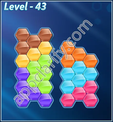 Block! Hexa Puzzle Rotate Skilled Level 43 Solution