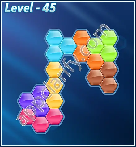 Block! Hexa Puzzle Rotate Skilled Level 45 Solution