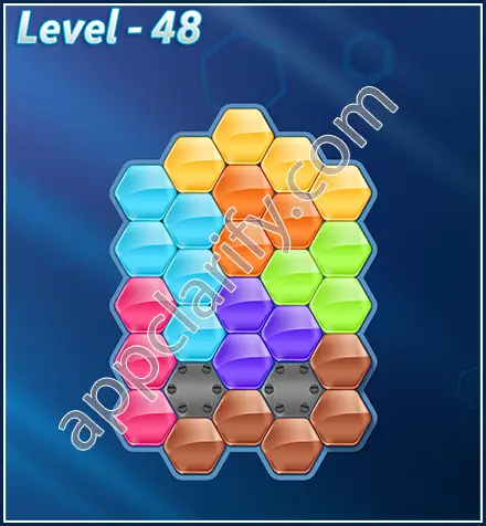Block! Hexa Puzzle Rotate Skilled Level 48 Solution