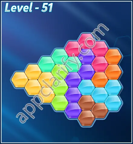 Block! Hexa Puzzle Rotate Skilled Level 51 Solution