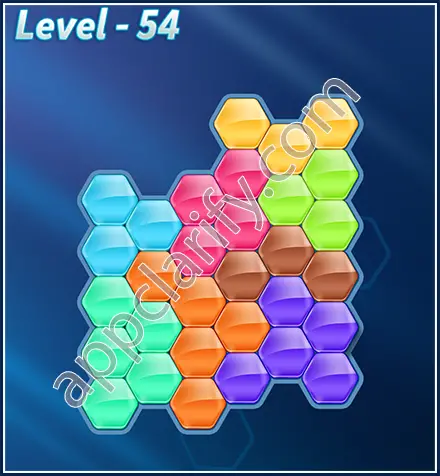 Block! Hexa Puzzle Rotate Skilled Level 54 Solution