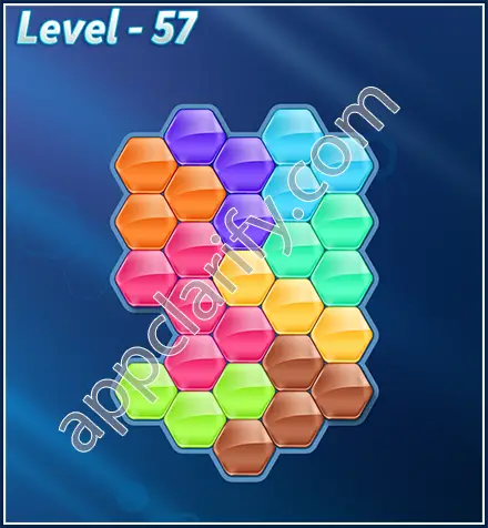 Block! Hexa Puzzle Rotate Skilled Level 57 Solution