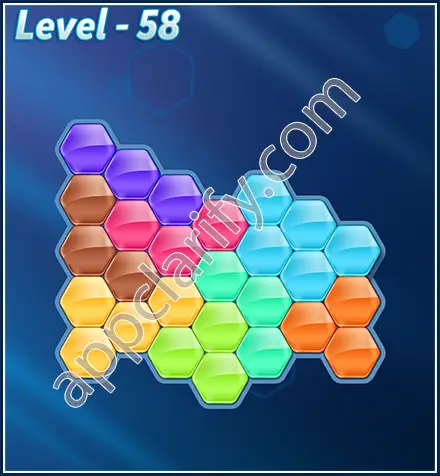 Block! Hexa Puzzle Rotate Skilled Level 58 Solution