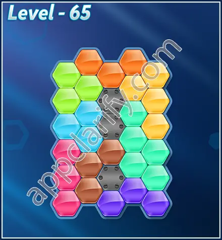 Block! Hexa Puzzle Rotate Skilled Level 65 Solution