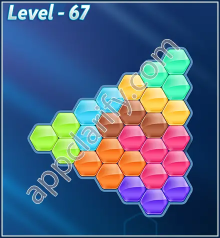 Block! Hexa Puzzle Rotate Skilled Level 67 Solution