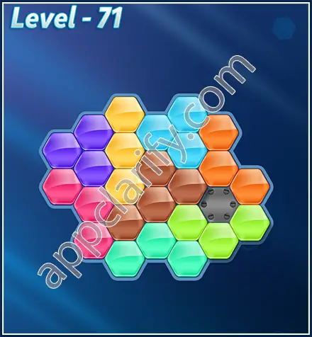 Block! Hexa Puzzle Rotate Skilled Level 71 Solution