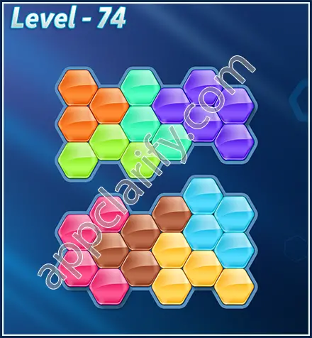 Block! Hexa Puzzle Rotate Skilled Level 74 Solution
