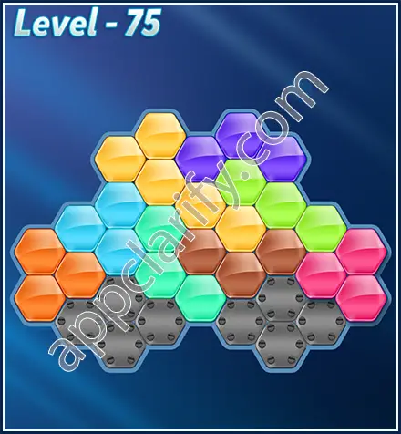 Block! Hexa Puzzle Rotate Skilled Level 75 Solution