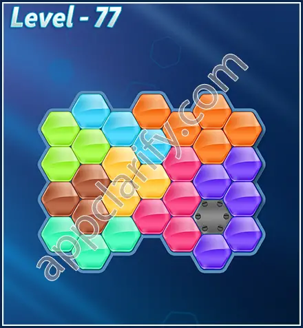 Block! Hexa Puzzle Rotate Skilled Level 77 Solution
