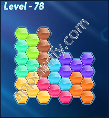 Block! Hexa Puzzle Rotate Skilled Level 78 Solution