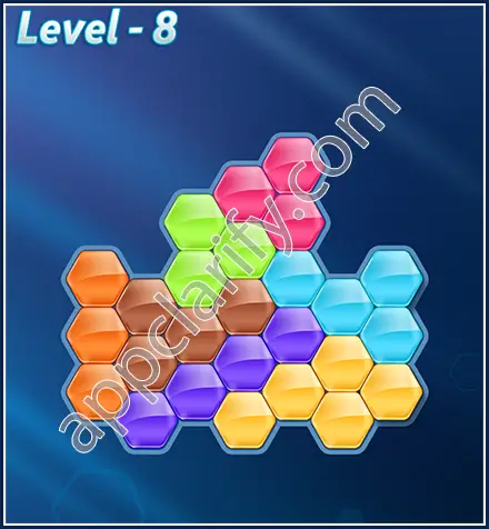 Block! Hexa Puzzle Rotate Skilled Level 8 Solution
