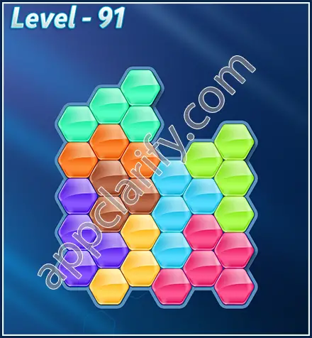 Block! Hexa Puzzle Rotate Skilled Level 91 Solution