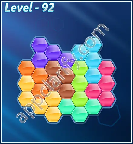 Block! Hexa Puzzle Rotate Skilled Level 92 Solution
