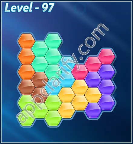 Block! Hexa Puzzle Rotate Skilled Level 97 Solution