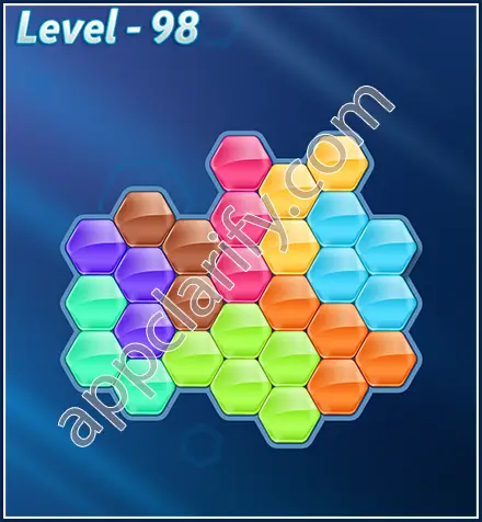 Block! Hexa Puzzle Rotate Skilled Level 98 Solution