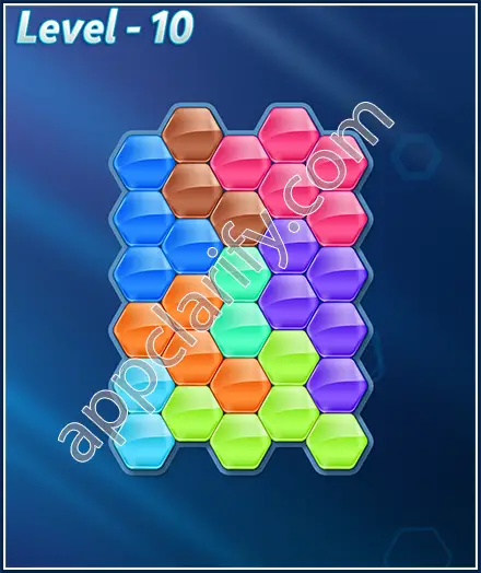 Block! Hexa Puzzle 8 Mania Level 10 Solution