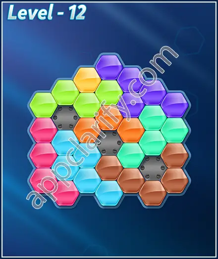 Block! Hexa Puzzle 8 Mania Level 12 Solution