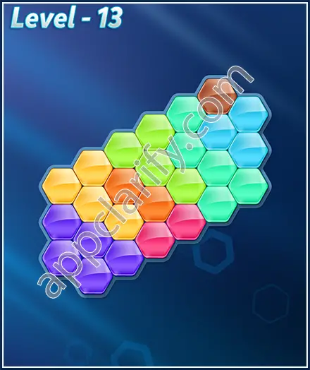 Block! Hexa Puzzle 8 Mania Level 13 Solution