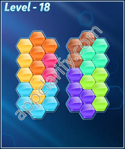 Block! Hexa Puzzle 8 Mania Level 18 Solution