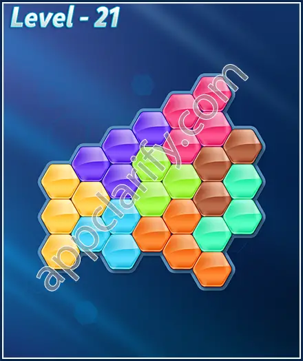 Block! Hexa Puzzle 8 Mania Level 21 Solution