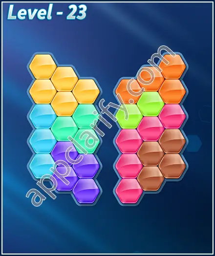 Block! Hexa Puzzle 8 Mania Level 23 Solution