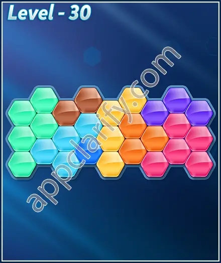 Block! Hexa Puzzle 8 Mania Level 30 Solution