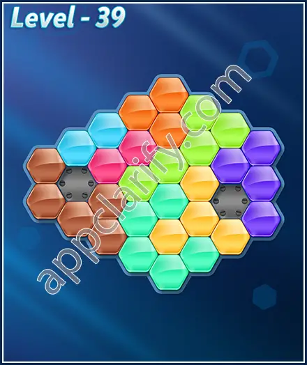 Block! Hexa Puzzle 8 Mania Level 39 Solution