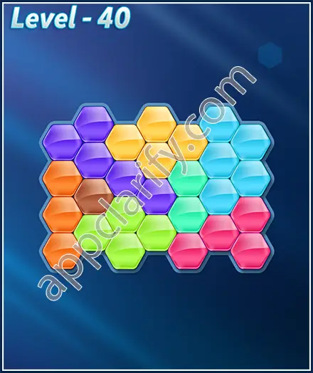 Block! Hexa Puzzle 8 Mania Level 40 Solution